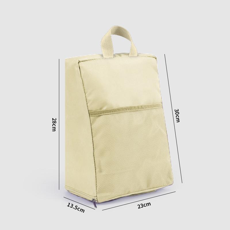 Portable Shoe Storage Bag Travel Outdoors Clothing Organizer Bags with Mesh Pouch Multi-functional Underwear Storage Handbag