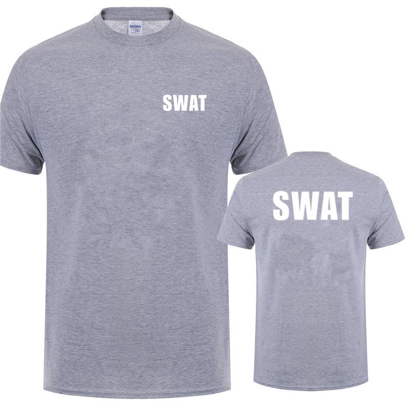 Swat T-Shirt Sommer Neue Kleidung Baumwolle Lässig Kurzarm Unisex T-Shirts Hip Hop Swat T-Shirts Oberteile Ot035