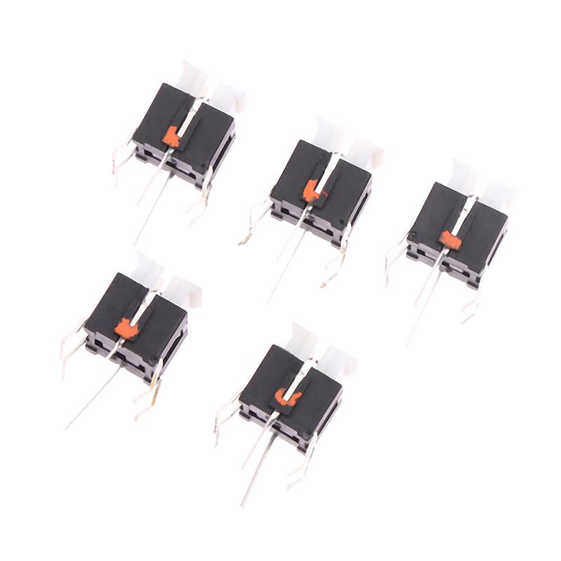 

5Pcs Ts-H002 6*6*7 Illuminated Tact Switch 4 Pin Dip Type Tactile Switches Led Micro Switch Push Button Light Switch червоний