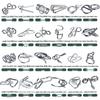 24-Piece Christmas Puzzle Set: Nine-Linked Rings - Challenging Intellectual Toy