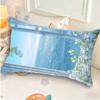 Romantic CoastalPink Roses Tranquil Blue Waters Cushion Cover Rectangle Pillow Case Printing Bedside Sofa Decoration Pillowcase