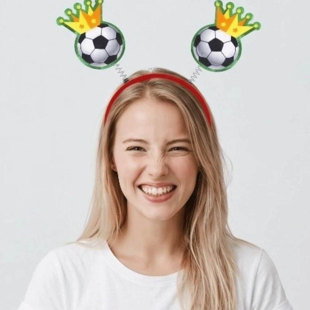 Plastic Soccer Fan Headband Charming Design Cheering Hair Band Photo Props