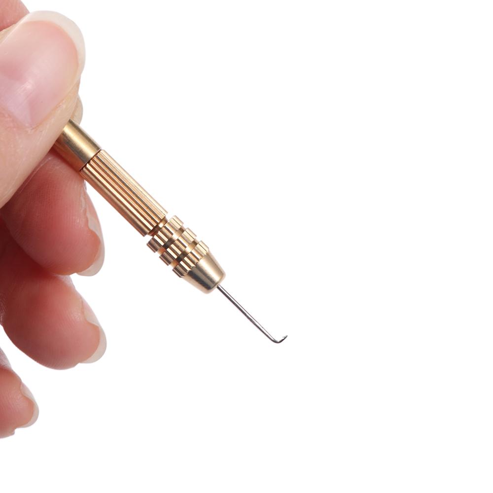 5pcs/set Durable Ventilating Needles Golden Wig Making Kit Wig Accessories Lace Wig Needles  DIY