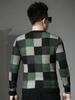 European Station 2025 Autumn/Winter New Round Neck Sweater Men's Plaid Print Knitted Base Shirt Long Sleeve Knitwear