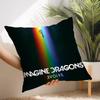 I-Imagine D-Dragons Poszewka Krótki Plusz Nadruk Poszewka na Poduszkę Kwadratowe Poszewki na Poduszki Dekoracja Domu na Sofę