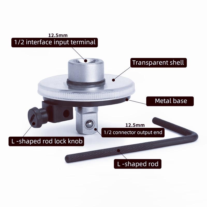 Torque Wrench Torquemeter Dial Hand Tool Auto Service Equipment Garage Calibrated In Degrees Automotive Tools Car Repairing