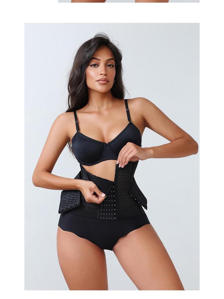 Women's Postpartum Waist Cincher: Breathable, Strong Shaping, Six Row Buckle Belt for Abdomen Support