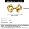 Thick Brass Bow Shape Cabinets Knobs for Cabinet Drawer Cupboard Pulls Handle Perfect Decor Furniture Accessories 2 Pieces Gold
