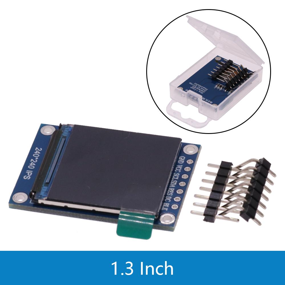 TFT Display 0.96 1.3 1.44 1.8 inch IPS 7P SPI HD 65K Full Color LCD Module ST7735 / ST7789 80*160 240*240 (Not OLED) For Arduino