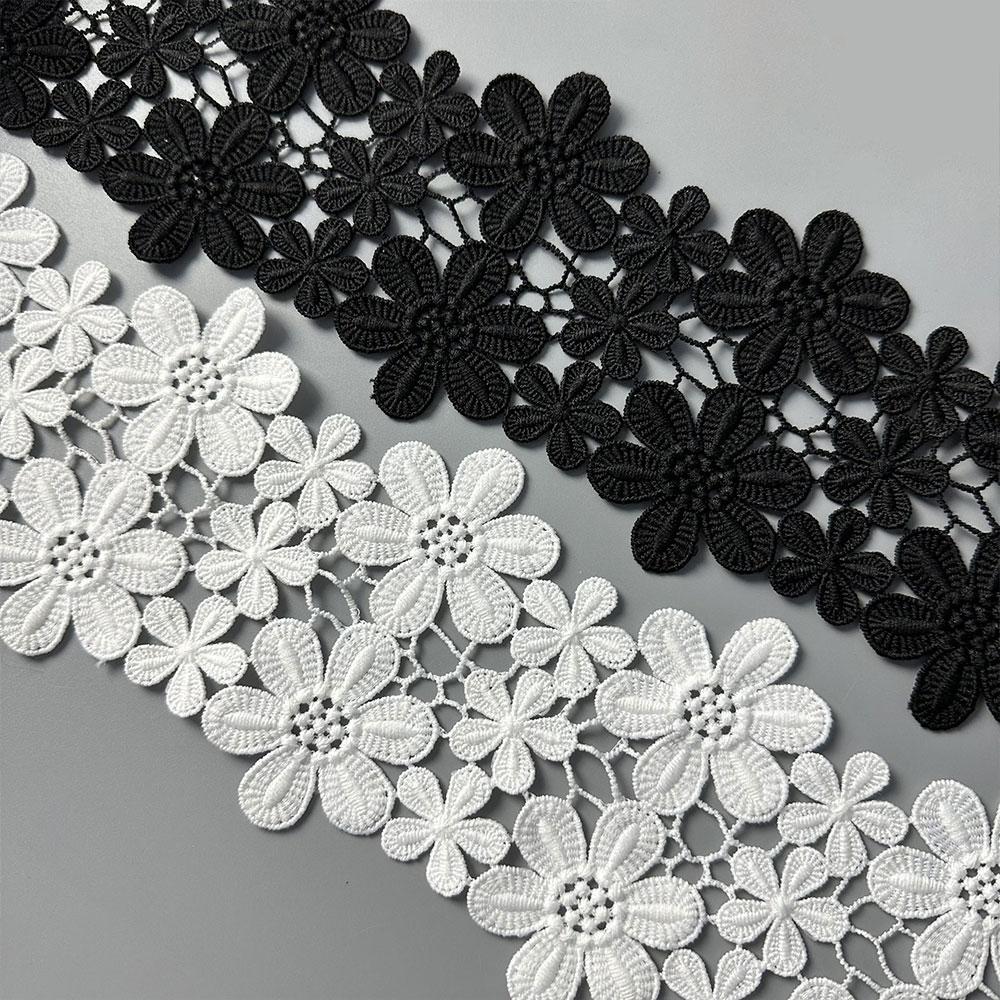 10 CM Wide High Quality Exquisite Lace Polyester Embroidery Ribbon Trim Skirts Sewing Accessories Clothing Decorative Materials