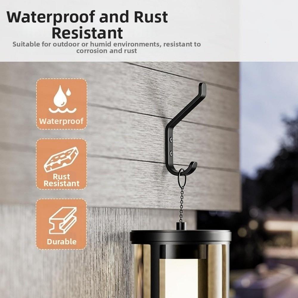 4/5/6/10 Pcs Carbon Steel Coat Hook Wall Mounted Towel  Hanging Hook Door Hook  Door Mounting