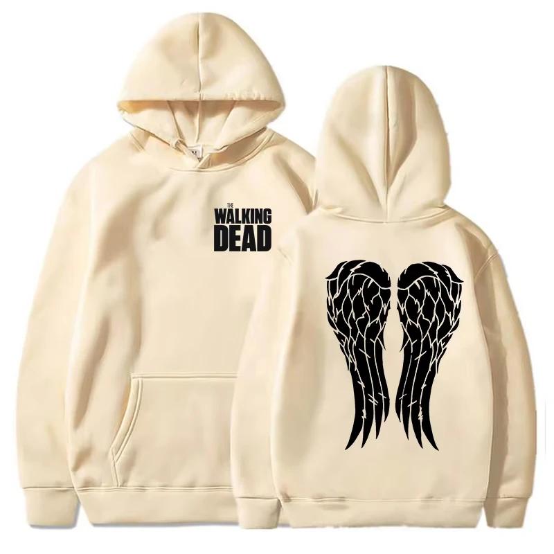 Neuer Kapuzenpullover Lustig Walking Dead Bedruckt Krähe Herren Damen Freizeit Herbst Winter Outdoor Warm Sport Kapuzenpullover