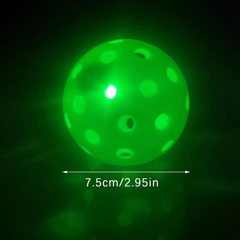 New LED Light Up Pickleball Balls,Glow In The Dark Pickleball,Pickleball Gifts For Men And Women,Outdoor Pickleball Balls Play