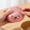 Bun Squeeze Toy Cute Bun Stress Reliever Realistic Simulated Bun Shape Toy with Cute Expressions Sensory Fidget Toy