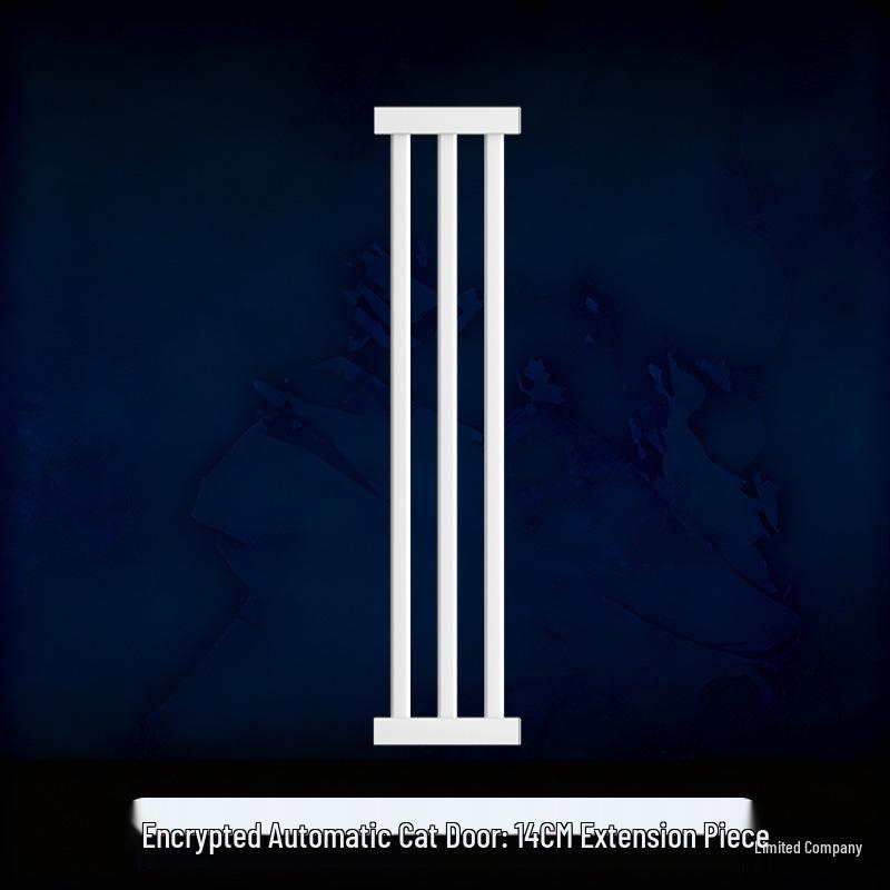 Cat Door Barrier: Auto-Close Pet Gate for Indoor, Balcony, or Stairway - No Drilling Needed