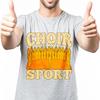 Workout Unisex Crew Neck Tshirt Daily Wear Choir Is My Sport With Choir Members On Stage Cool For Unisex Tees Male Tshirt Brand