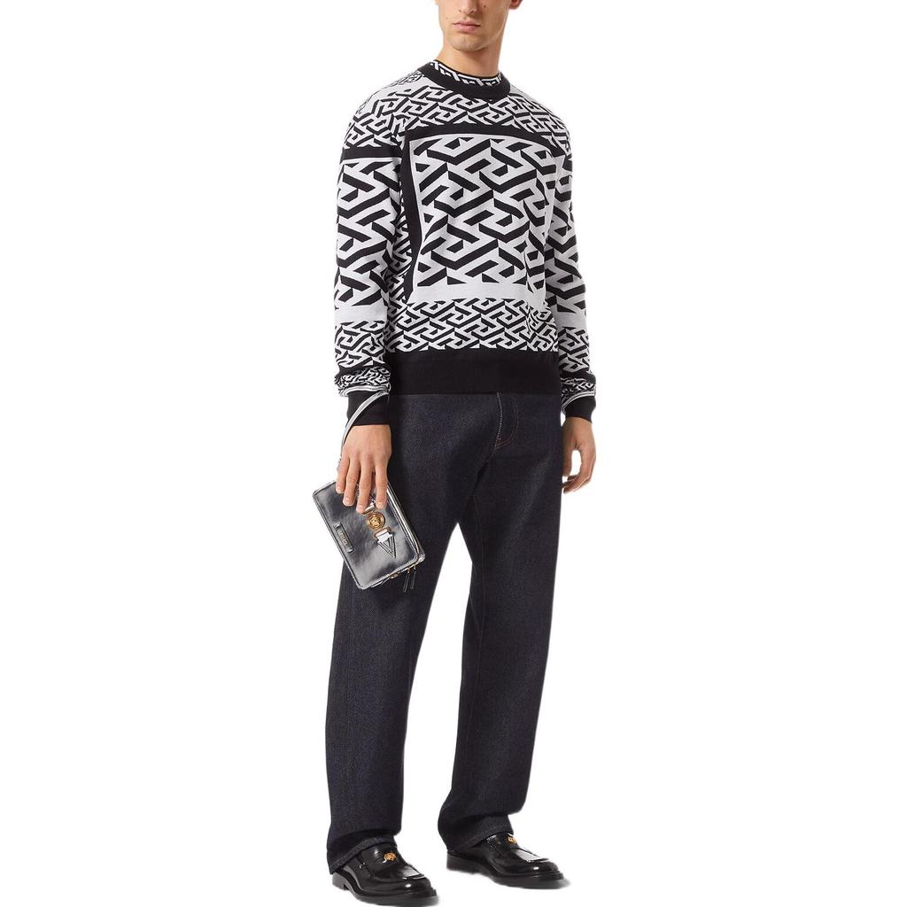 Versace La Greca knitted jumper 1006281-1A04271-2B020