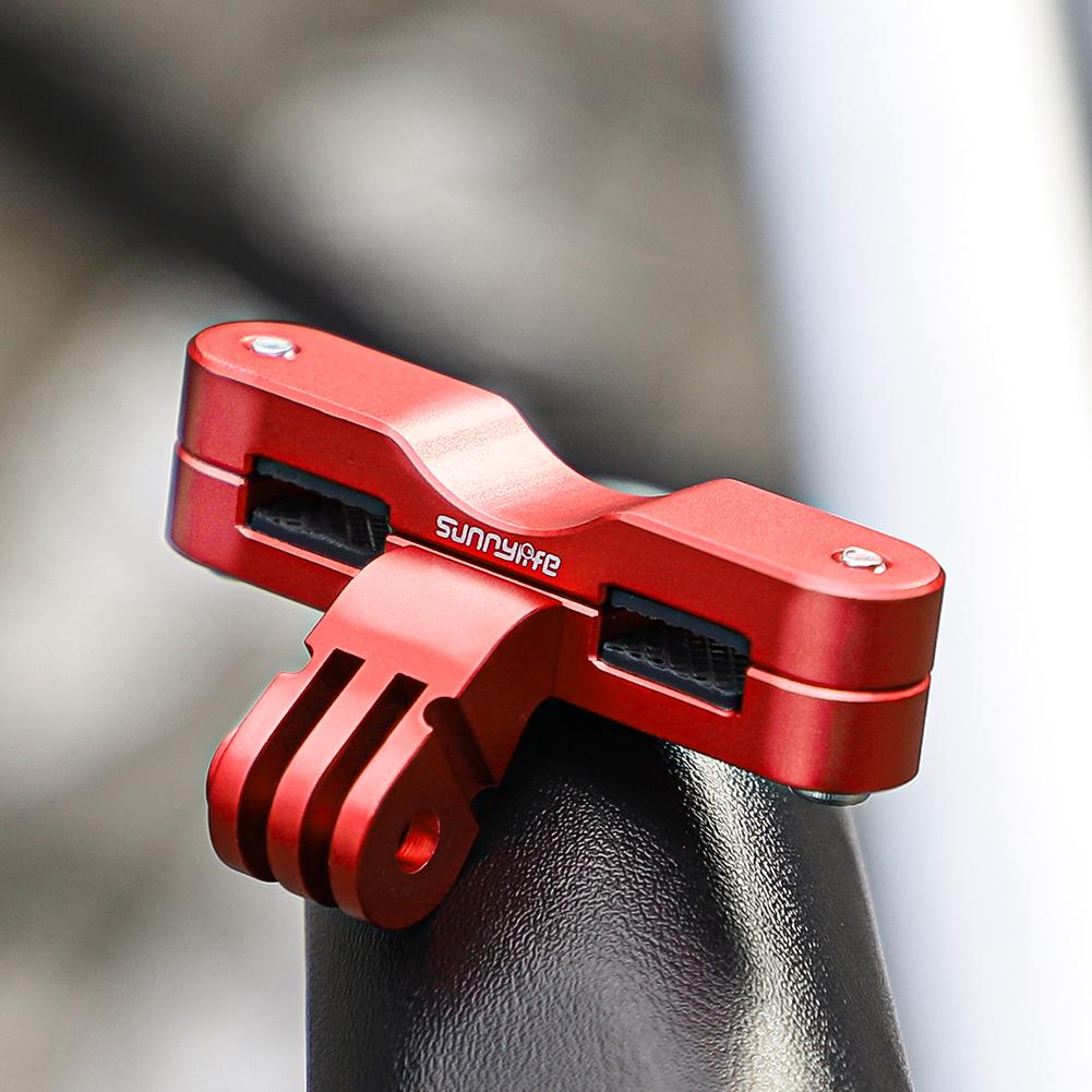 Action Camera Bicycle Seat Mount Aluminum Alloy Bicycle Saddle Rail Camera Mount for Action 5 Pro/Insta360 X4/GoPro 13