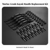 4 Pieces Kayak Handle Universal Fit Replacement Kit Ergonomic
