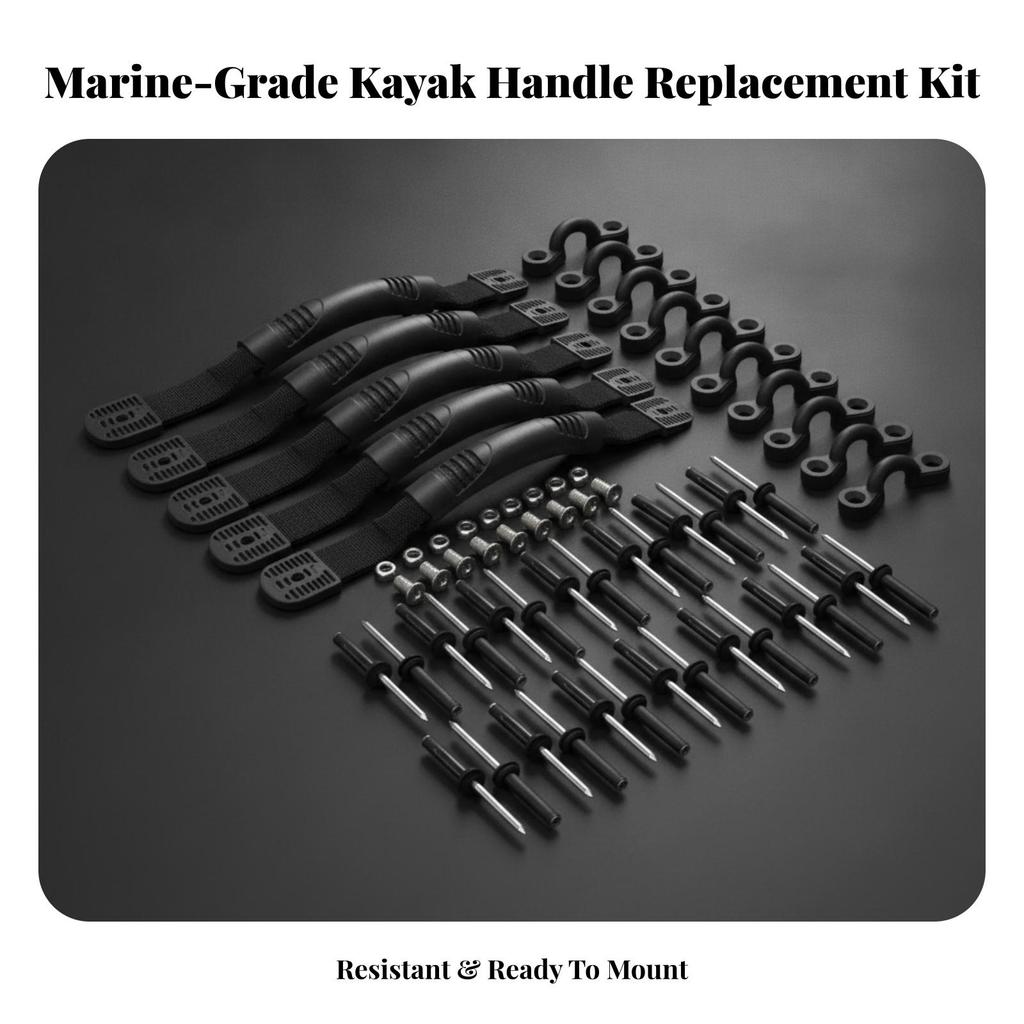 4 Pieces Kayak Handle Universal Fit Replacement Kit Ergonomic
