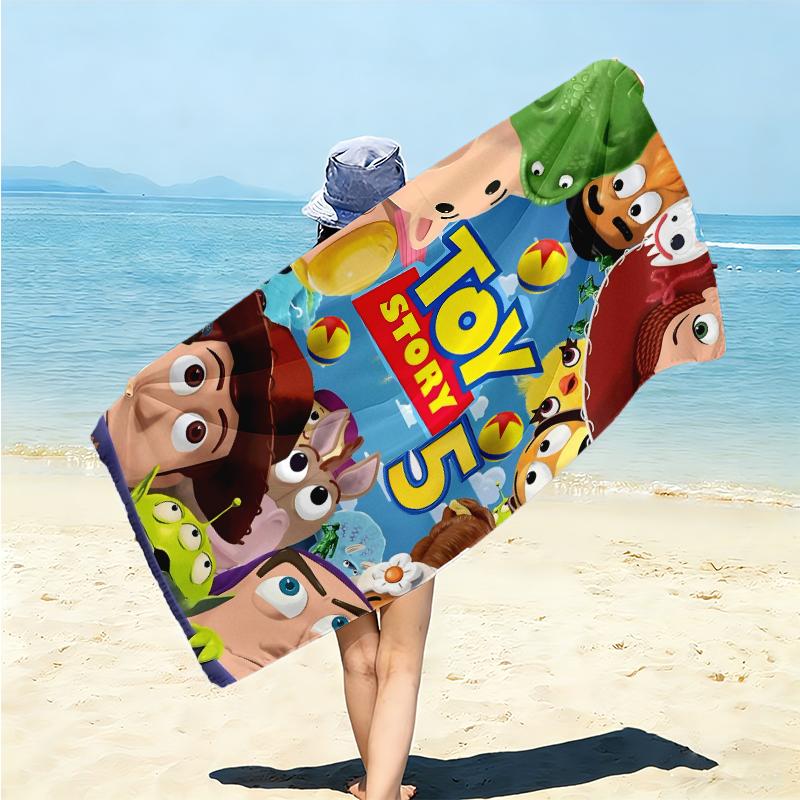 Toy Story Adventure Towel Large Quick-Drying Microfiber soft S-Square Pants-s Beach Towel for Travel Fitness Bathing Camping. 0730s102