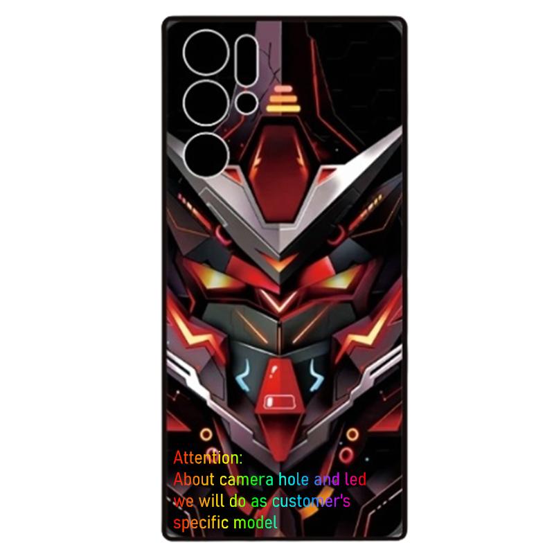

Для ZTE nubia Red Magic 9 Pro 9 Pro Plus 10S Pro 10 Pro Plus 8 8s 7 7s 6 6s Pro 8 Pro Plus світлодіодний чохол-спалах зі скляною задньою кришкою 8sPro or 8SProPlus