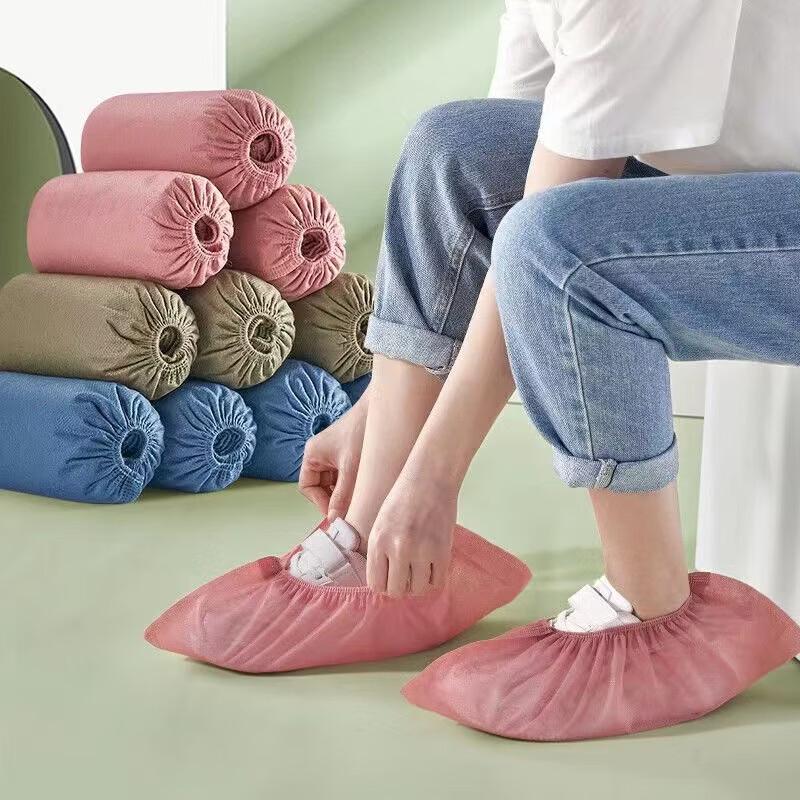FKIV Disposable Non-Woven Anti-Slip Shoe Covers