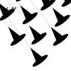 Ghost Pumpkin Bat Decor Accessories 12Pcs Halloween Witch Hat Hanging Ornaments Paper Banner Decorations Decorative Ornaments Spooky Party