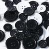 100Pcs 4-Hole Craft Buttons Black/White Resin Circular Sewing Buttons Suitable For Sewing Decoration Diy Accessories