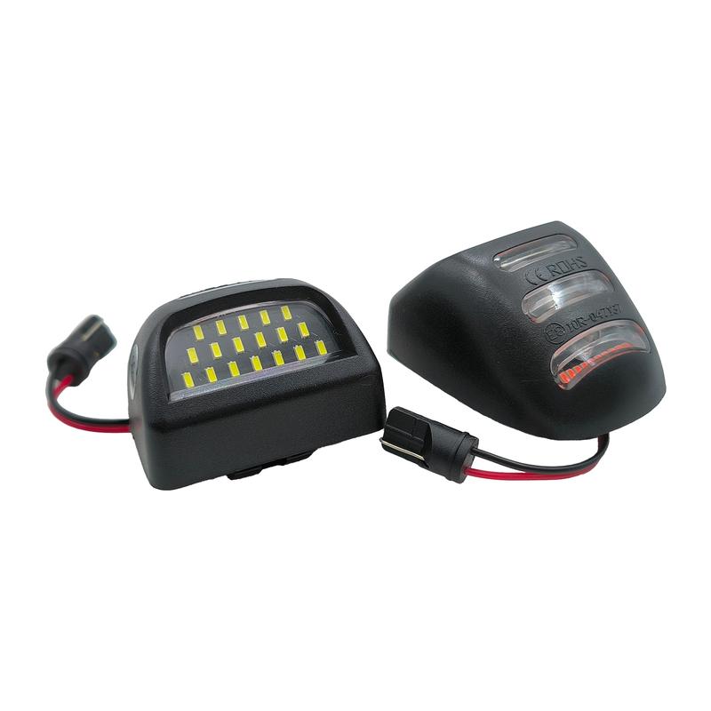 2pcs LED Number License Plate Light Lamp Assembly For Chevrolet Silverado Classic 1500 2500 3500 Tahoe Avalanche Traverse