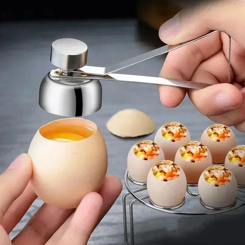 Kitchen Metal Egg Scissors Egg Shell Opener Egg Cutter Double Head Shears Egg Shell Cooking Gadgets Accessories Tools
