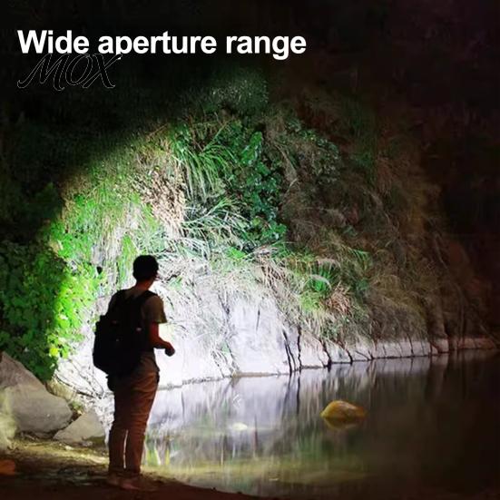 USB Rechargeable Torch Mini Flashlight, 3 Lighting Modes Adjustable Focus Bright Everyday Carry Flashlight LED Portable for Camping Emergency Outdoor