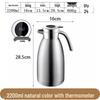 304 Stainless Steel Insulated Teapot Thermos Flask, Large Capacity 24-Hour Hot Water Bottle