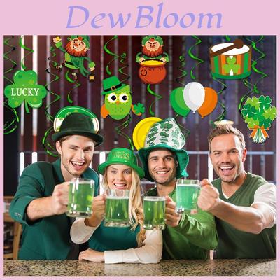St Patricks Day Decoration Irish Party Supplies Shamrock Ornaments Accessories