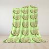 Smiling Lime Slices Flannel Blanket Warm Soft Halloween Christmas Couch Warm Cozy Decorative Decor Gift for All Season
