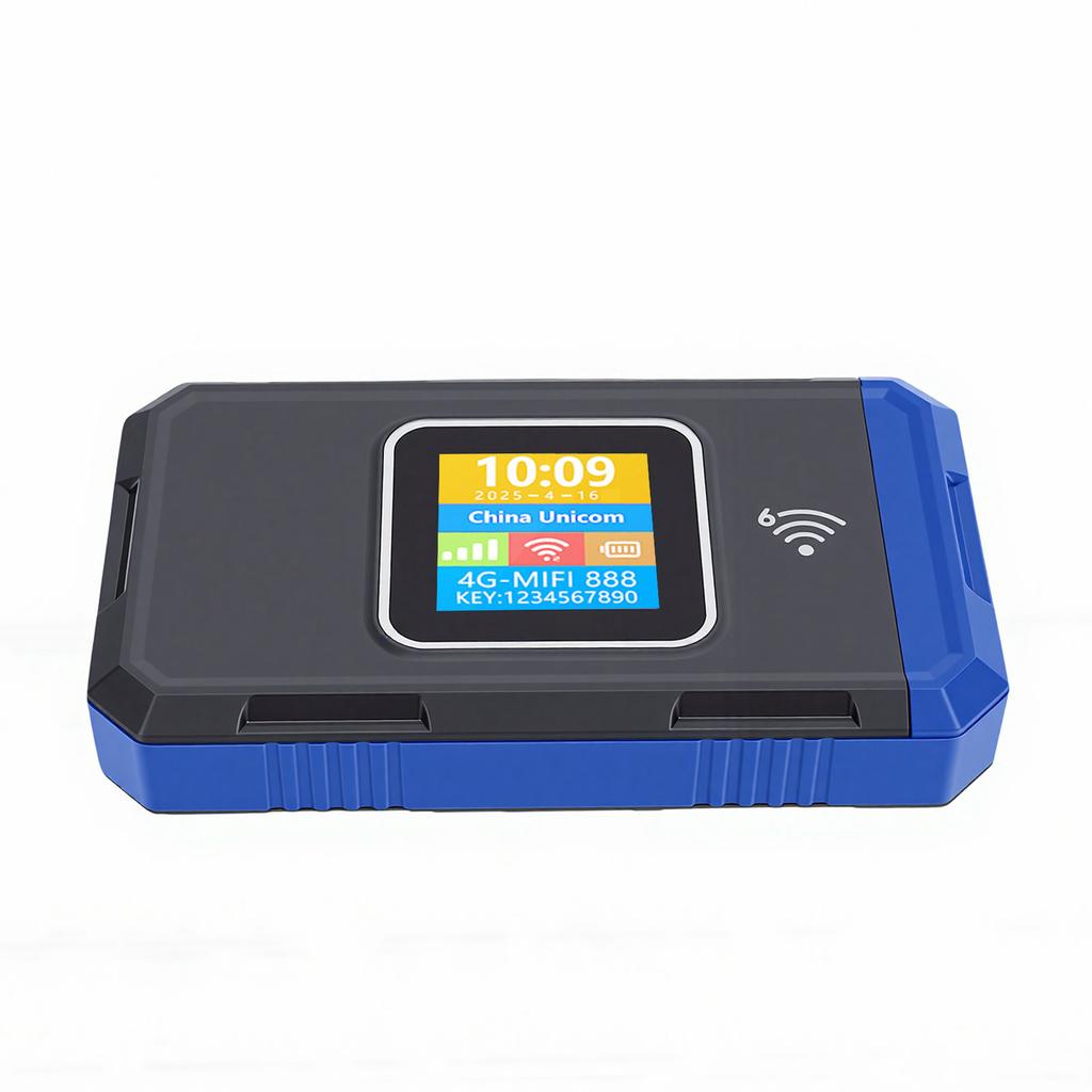 4G Portable WiFi Hotspot 300Mbps High Speed Mobile Router with SIM Card Slot and Color Display 10H Battery Supports 16