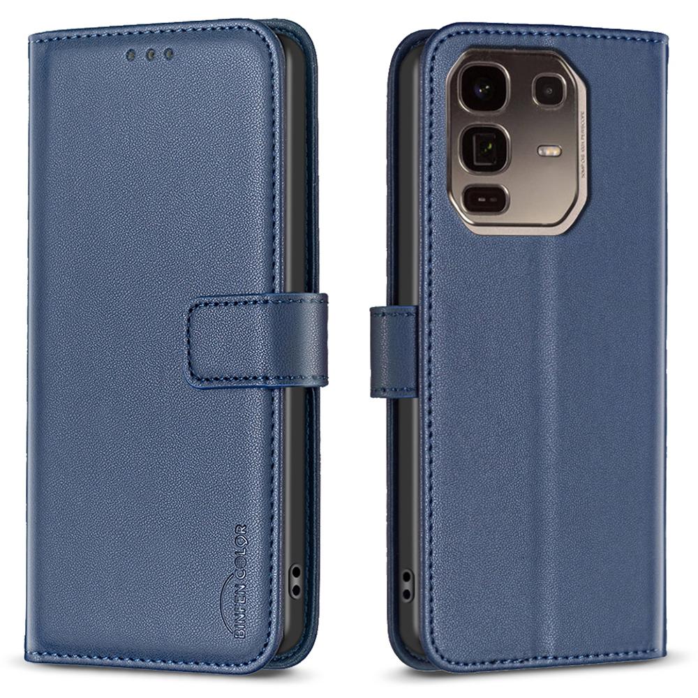 

BINFEN COLOR BF17 Для Infinix Note 50 Pro+ 5G Чохол Гаманець Фоліо Відкидна Шкіряна Обкладинка Blue