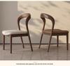 Solid Wood Vintage Modern Minimalist Dining Chair with Backrest for Home, Hotel, or Restaurant
