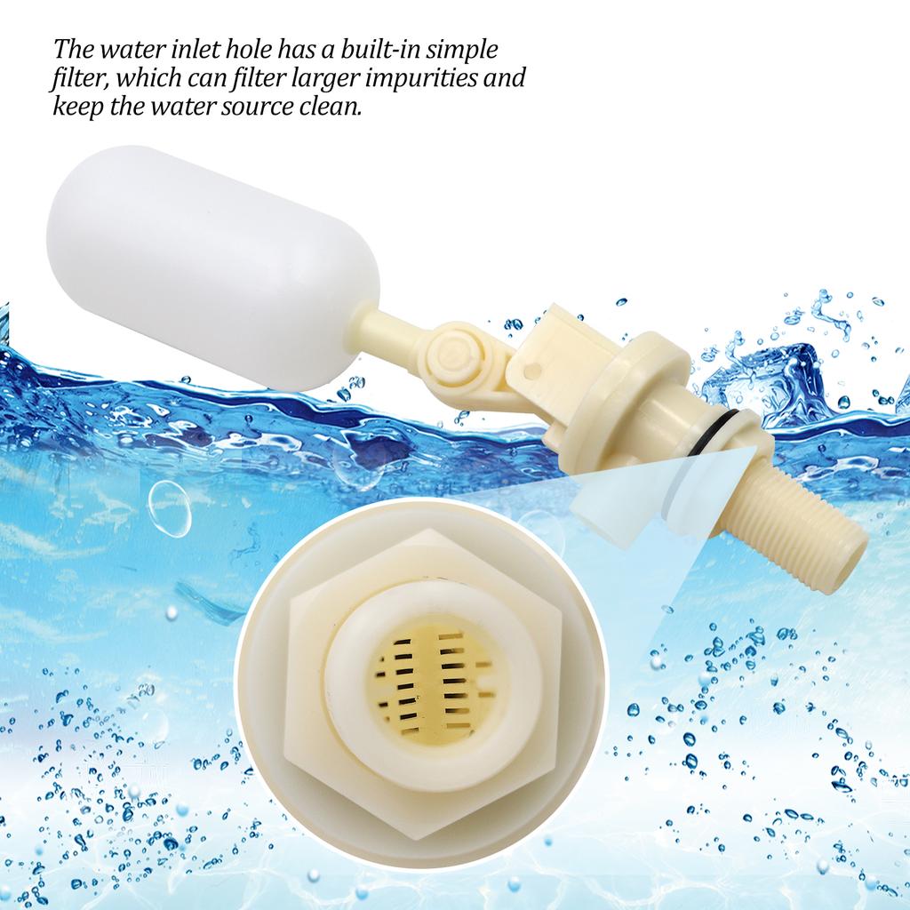 3 Pezzi Valvola a Galleggiante per Serbatoio Acqua 1/2" per Ciotola Acqua Automatica Cavallo Bestiame Capra Pecora Maiale Cane Mangiatoia per Acqua Forniture Agricole