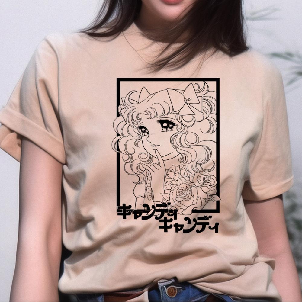 Candy Candy Tshirts Women Summer T Shirt Girl Harajuku Clothes