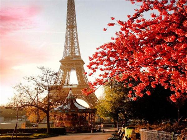 5d Diamond Painting Mosaic Paris Tower Landscape Home Decor Embroidery Tree Scenery Full Square/round Wall Sticker