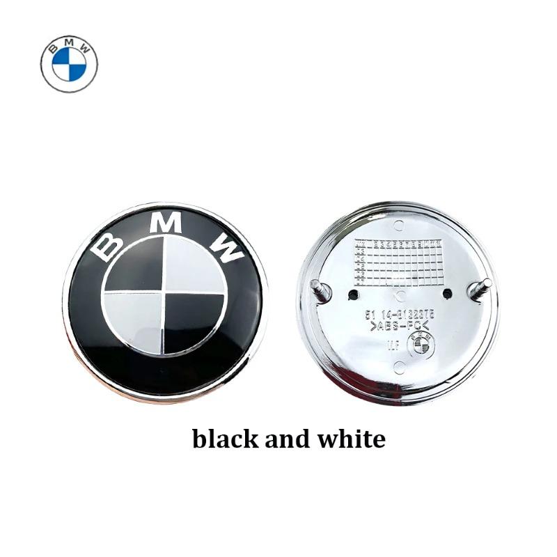 2pcs 74mm 82mm Car Front Hood Emblem Rear Trunk Badge For BMW E30 E38 E39 E46 E60 E61 E90 X1 X3 X4 X5 X6 E70 E83 X5 F10 F30 F32