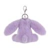 Apricot Lamb Purple Bunny Cute Soft Keychain Plush Perfect for Boys and Fits Kids Backpacks and 11cm Toy, Girls, Purses,