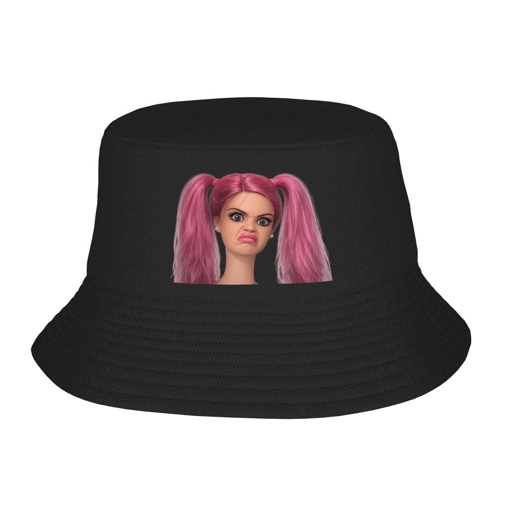 Travel Headwear Disgusted FACE Meme Accessories Bucket Hat Harajuku Women Unisex Sun Caps