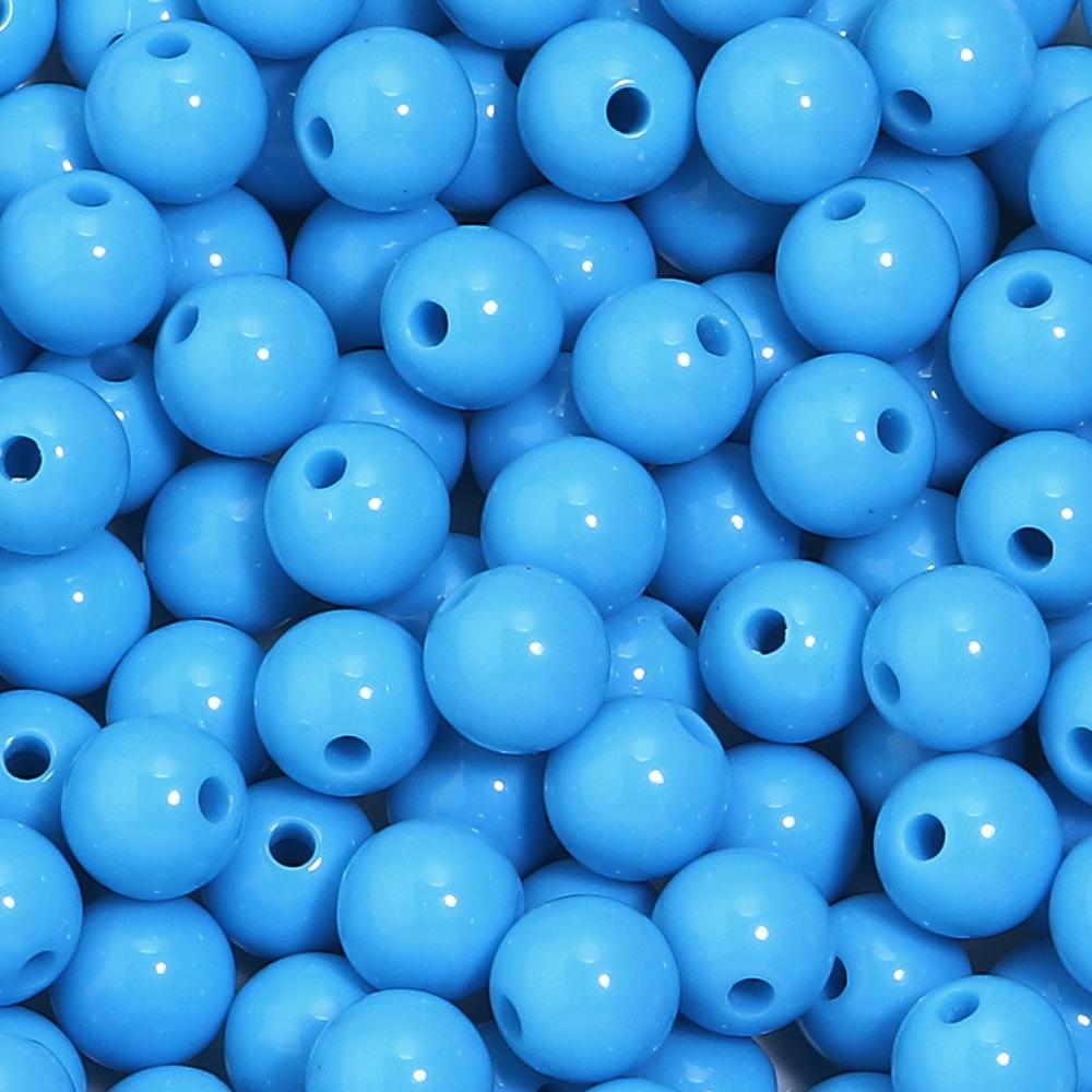 6/8/10/12/14/16/18/20mm Candy Colorful Spacer Beads Round Loose Acrylic Beads For DIY Bracelet Necklace Jewelry Making Wholesale