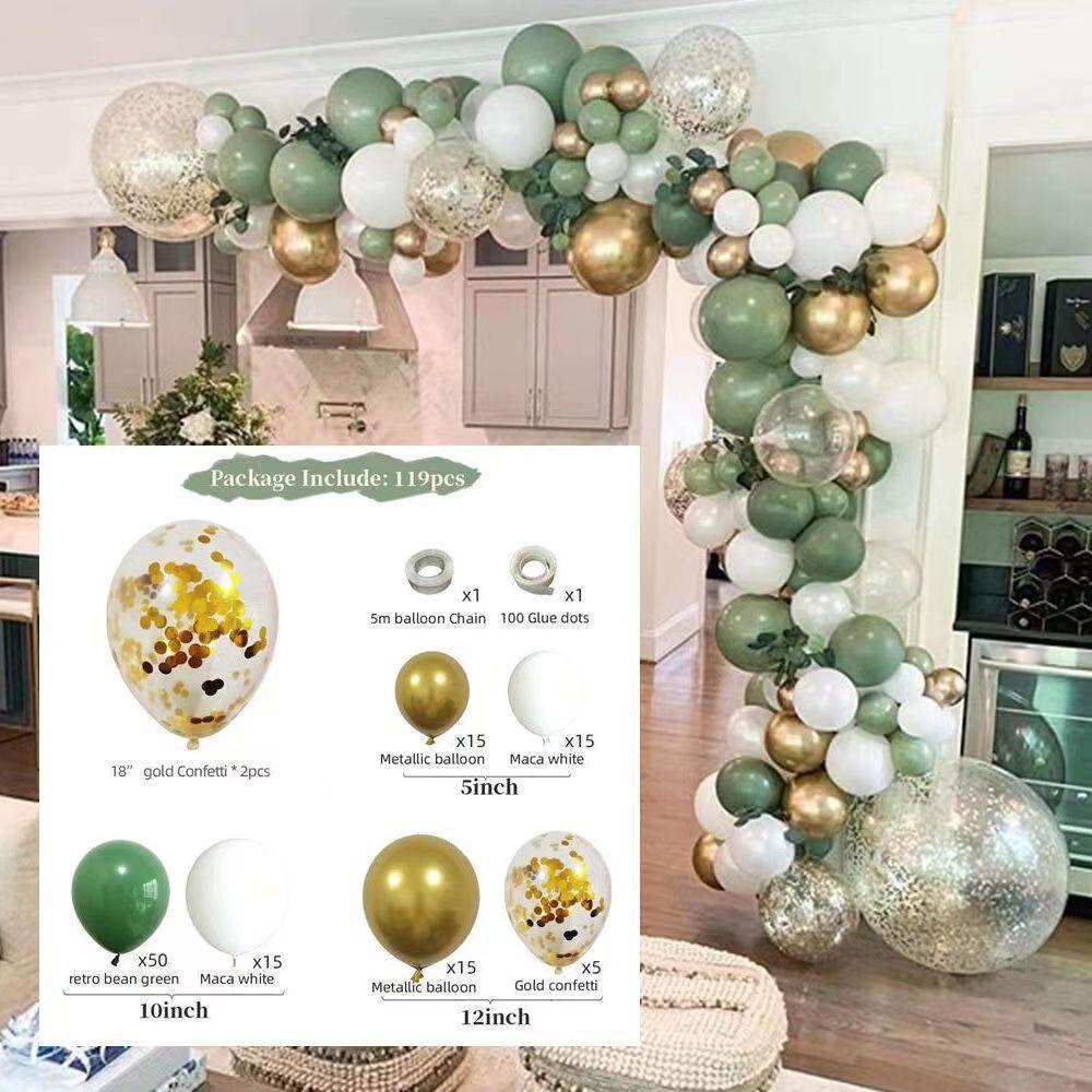 Vintage Balloon Chain Birthday Party Balloon Package Wedding Wedding Arrangement Latex Balloon Chain Set