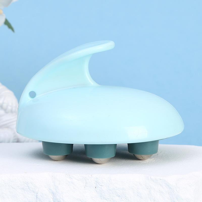 

1pc 7-Ball Massager, Massage Roller, Knead Abdomen And Whole Body, Manual Rolling Ball Massager for Forearm Shoulder Waist Thigh синій