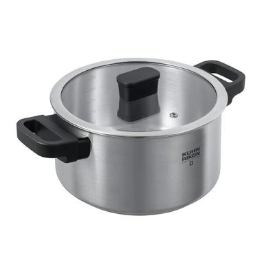 KUHN RIKON LOCARNO Sauté Pan 20 Cm 3.0 Liters with Glass Lid