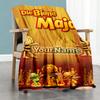 Biene Maja Customize Your Name Blanket Cozy Customizable Blanket Warmthful Decor Perfect for Office Office Chair Living Room Home Decor