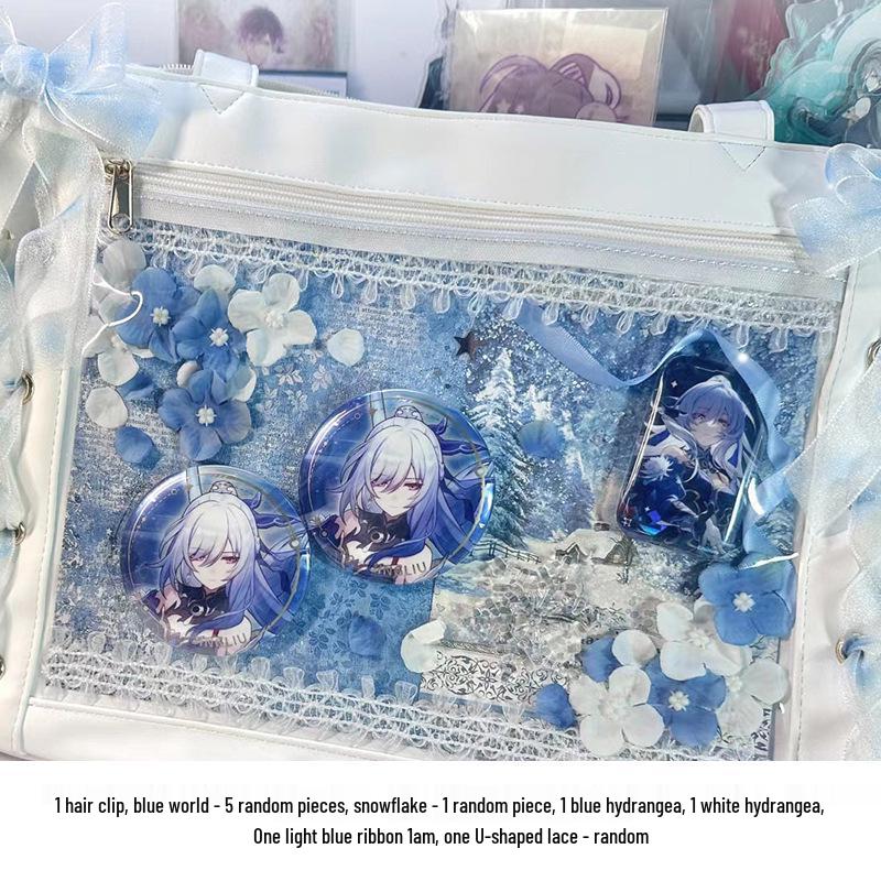 

Набір для виготовлення Ita Bag своїми руками: Синьо-білий набір дошки для оголошень із готовою сумкою One Size